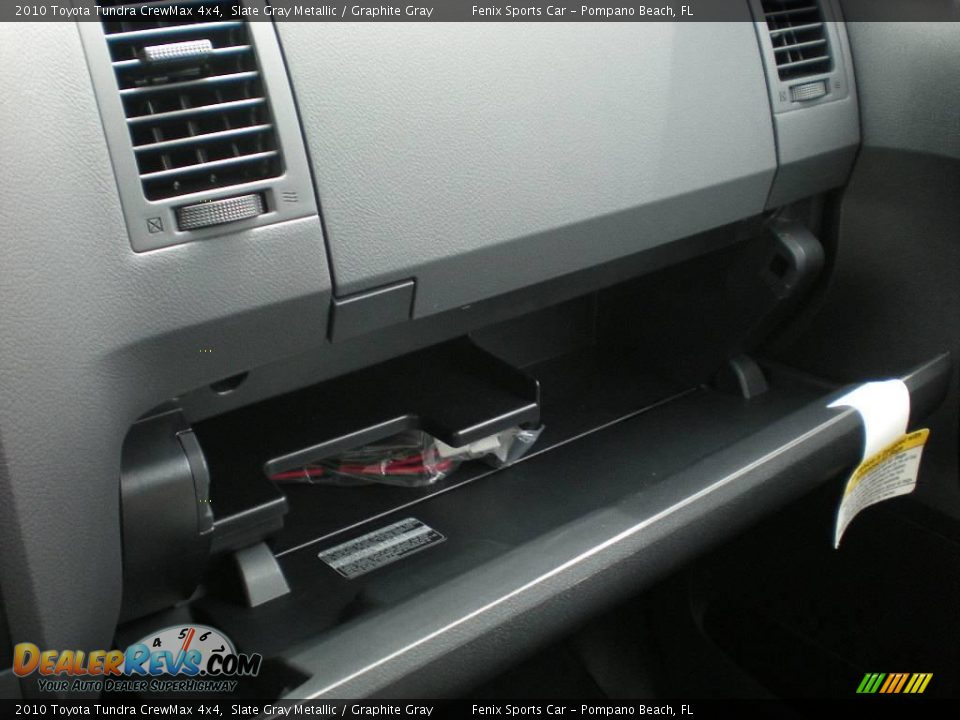 2010 Toyota Tundra CrewMax 4x4 Slate Gray Metallic / Graphite Gray Photo #22