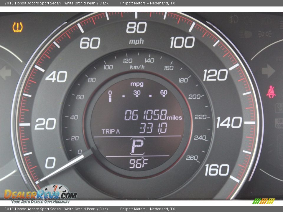 2013 Honda Accord Sport Sedan White Orchid Pearl / Black Photo #14