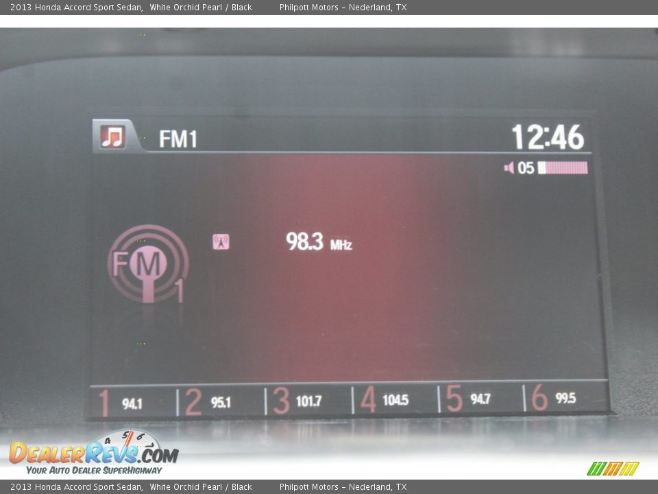 2013 Honda Accord Sport Sedan White Orchid Pearl / Black Photo #15