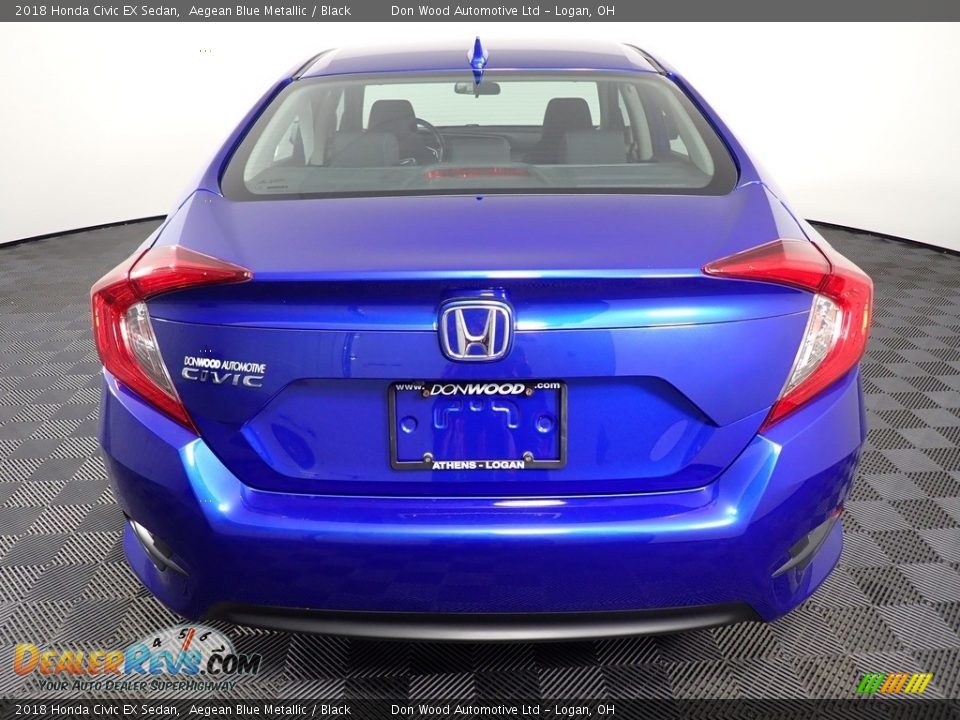 2018 Honda Civic EX Sedan Aegean Blue Metallic / Black Photo #13