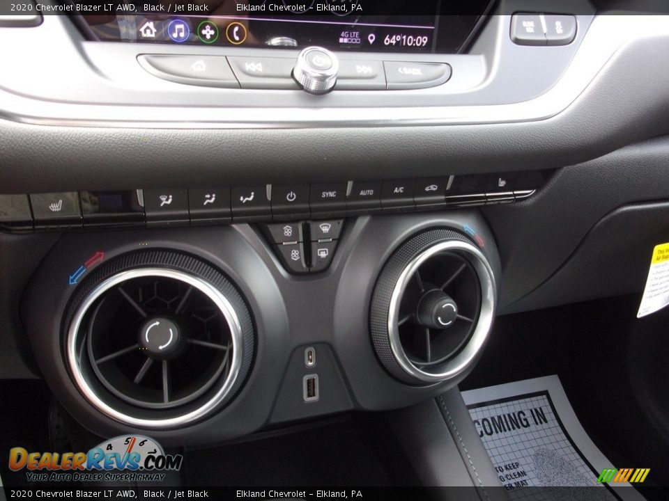 2020 Chevrolet Blazer LT AWD Black / Jet Black Photo #26