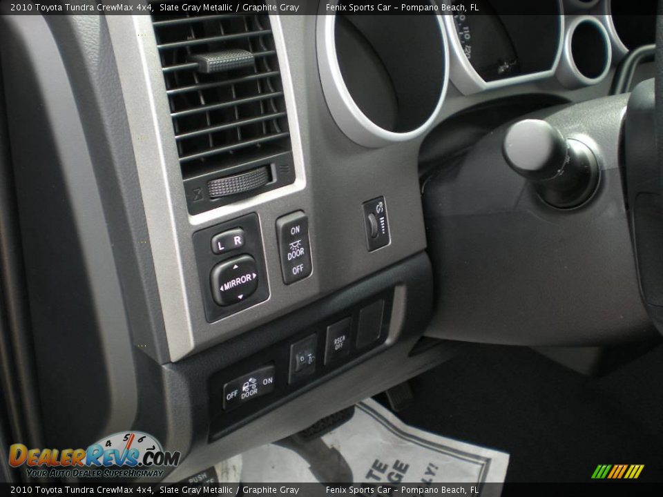 2010 Toyota Tundra CrewMax 4x4 Slate Gray Metallic / Graphite Gray Photo #25