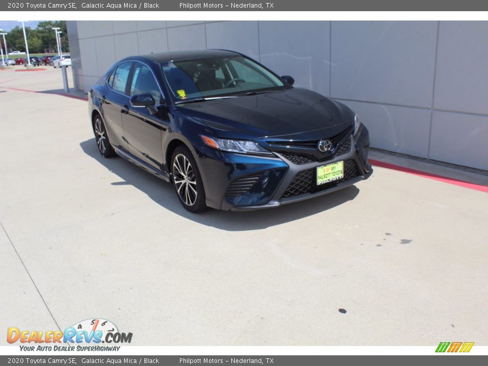 2020 Toyota Camry SE Galactic Aqua Mica / Black Photo #2