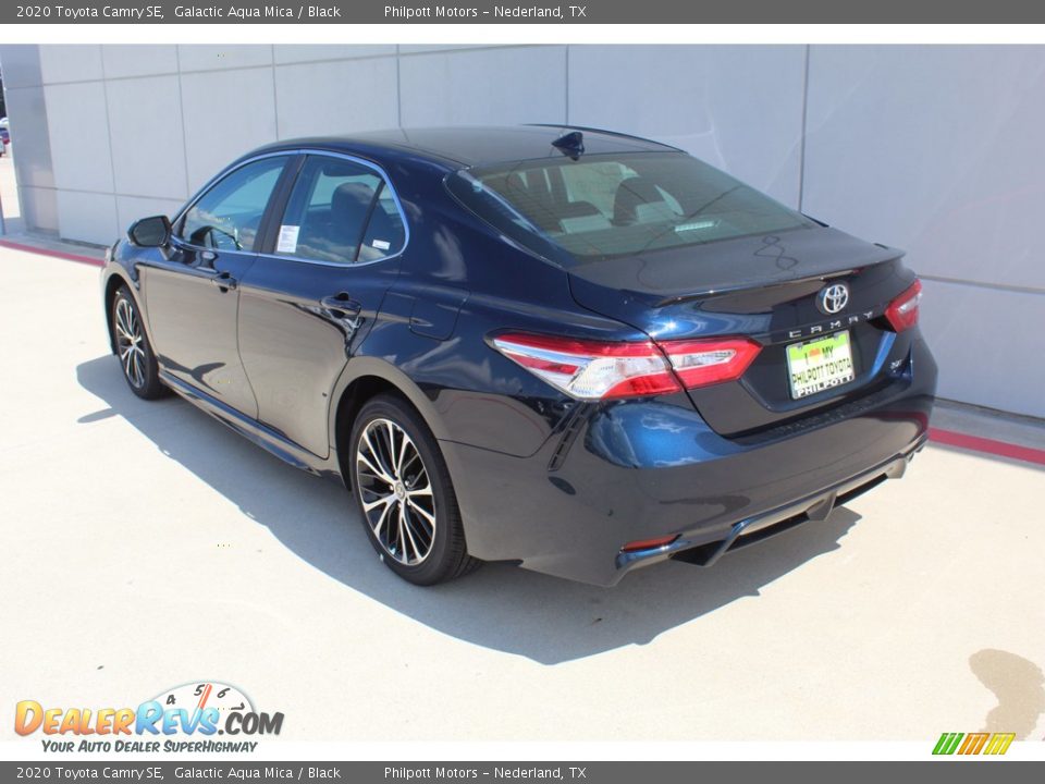 2020 Toyota Camry SE Galactic Aqua Mica / Black Photo #6