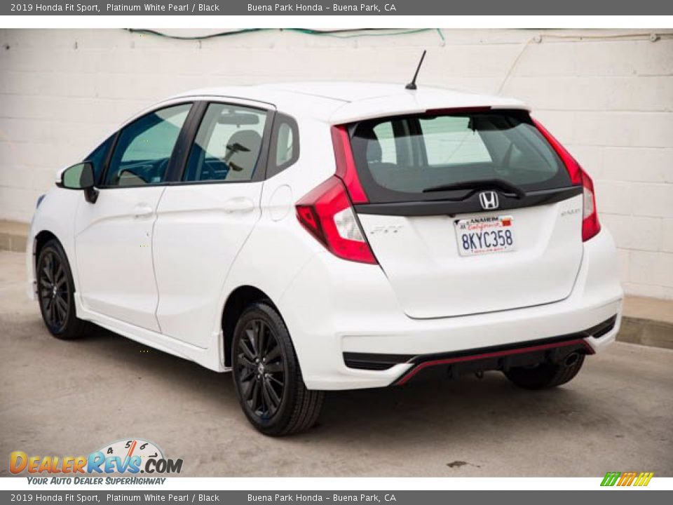 2019 Honda Fit Sport Platinum White Pearl / Black Photo #2