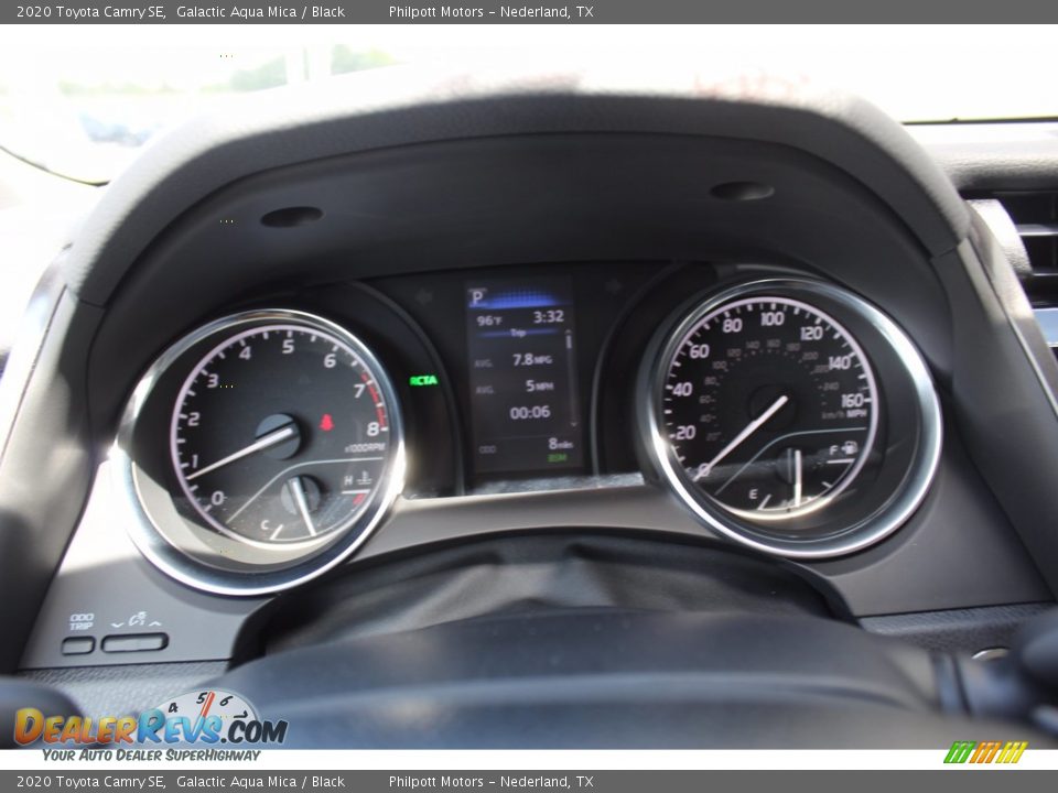 2020 Toyota Camry SE Galactic Aqua Mica / Black Photo #13