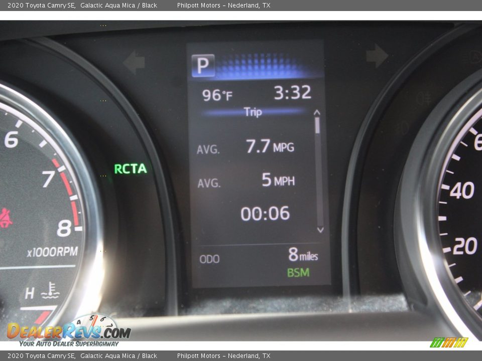 2020 Toyota Camry SE Galactic Aqua Mica / Black Photo #14