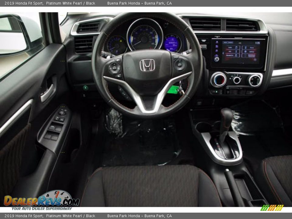 2019 Honda Fit Sport Platinum White Pearl / Black Photo #5