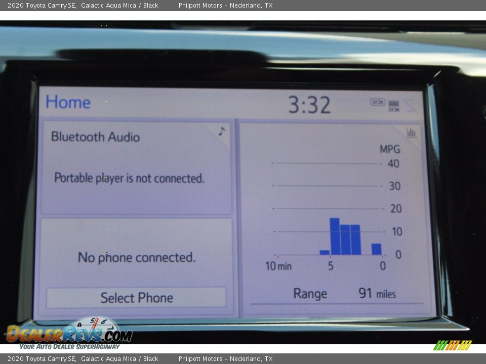 2020 Toyota Camry SE Galactic Aqua Mica / Black Photo #15