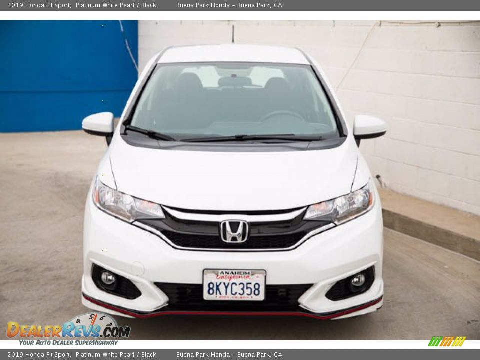 2019 Honda Fit Sport Platinum White Pearl / Black Photo #7