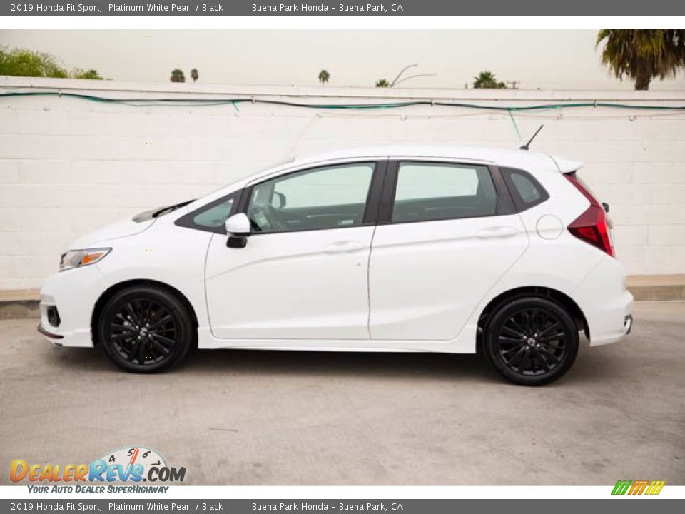 2019 Honda Fit Sport Platinum White Pearl / Black Photo #8