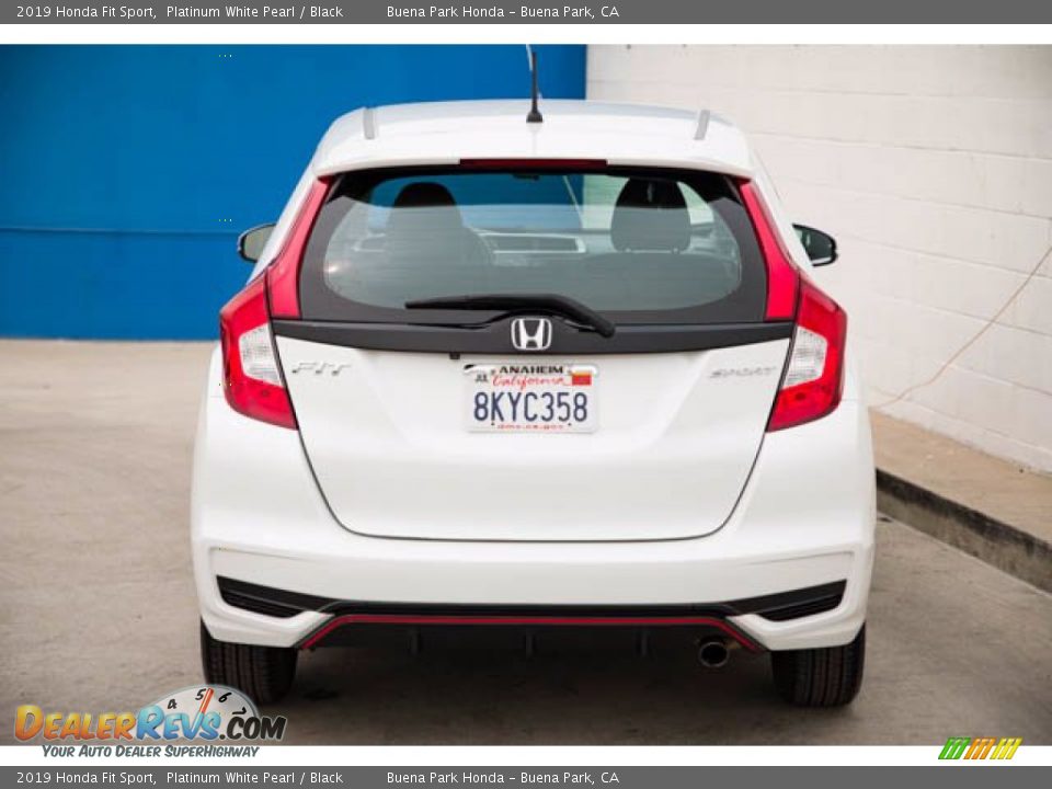 2019 Honda Fit Sport Platinum White Pearl / Black Photo #9