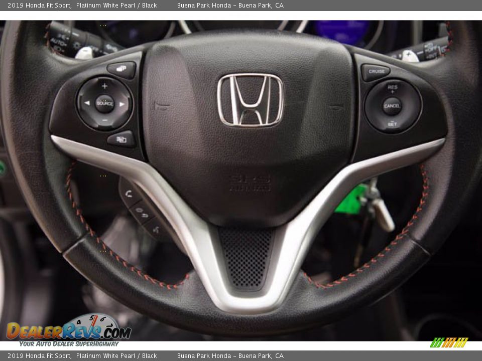 2019 Honda Fit Sport Platinum White Pearl / Black Photo #11