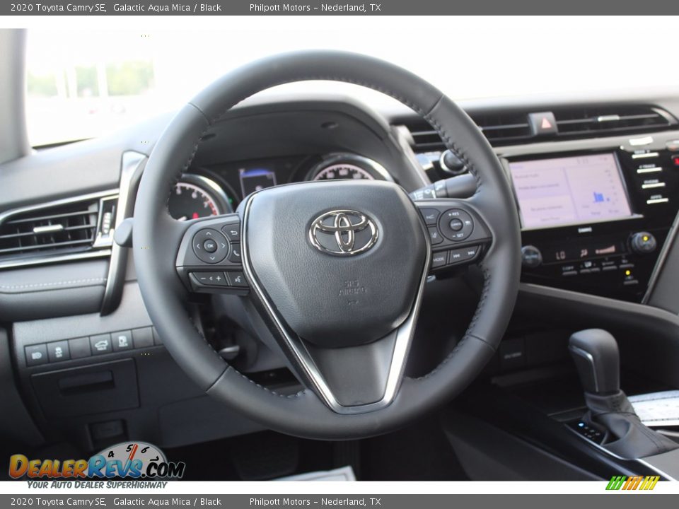 2020 Toyota Camry SE Galactic Aqua Mica / Black Photo #22