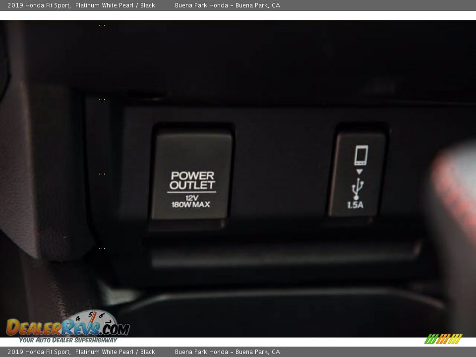 2019 Honda Fit Sport Platinum White Pearl / Black Photo #12