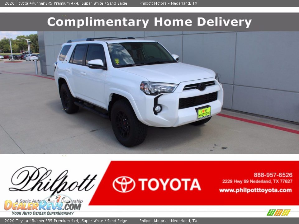 2020 Toyota 4Runner SR5 Premium 4x4 Super White / Sand Beige Photo #1