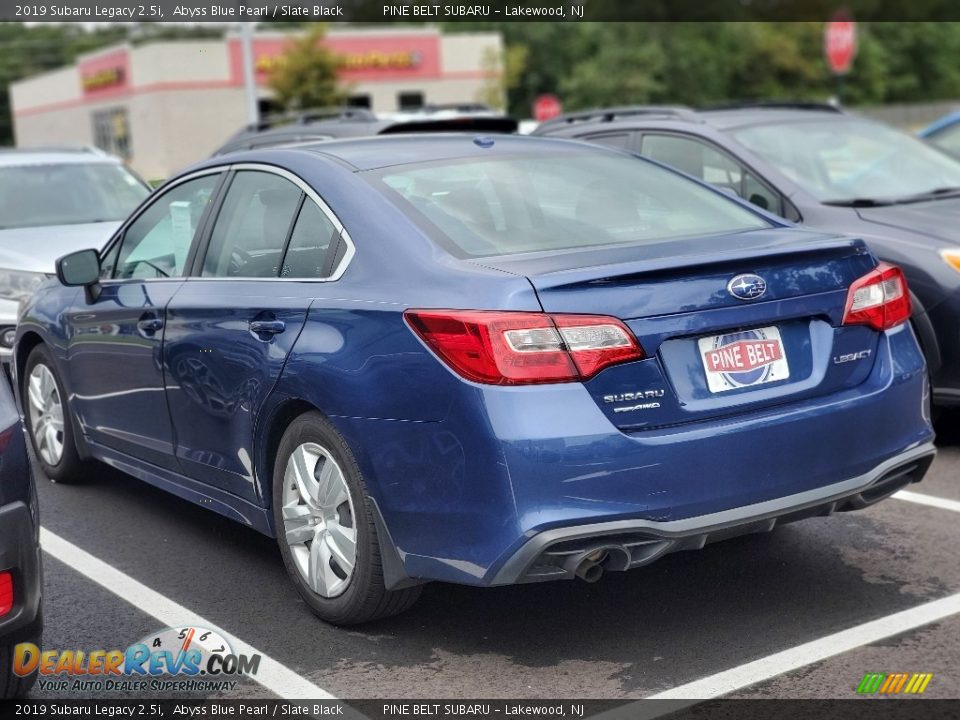 2019 Subaru Legacy 2.5i Abyss Blue Pearl / Slate Black Photo #4