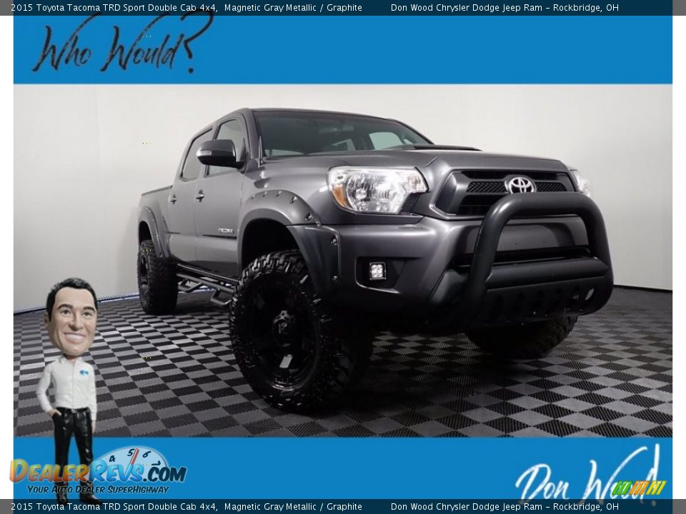 2015 Toyota Tacoma TRD Sport Double Cab 4x4 Magnetic Gray Metallic / Graphite Photo #1