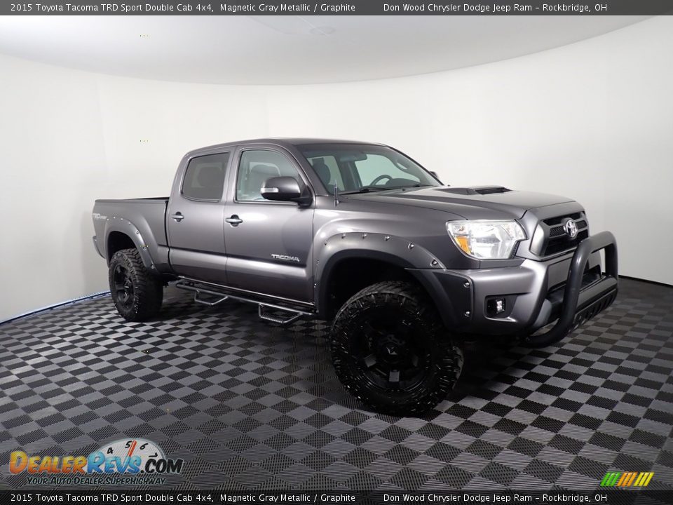 2015 Toyota Tacoma TRD Sport Double Cab 4x4 Magnetic Gray Metallic / Graphite Photo #3