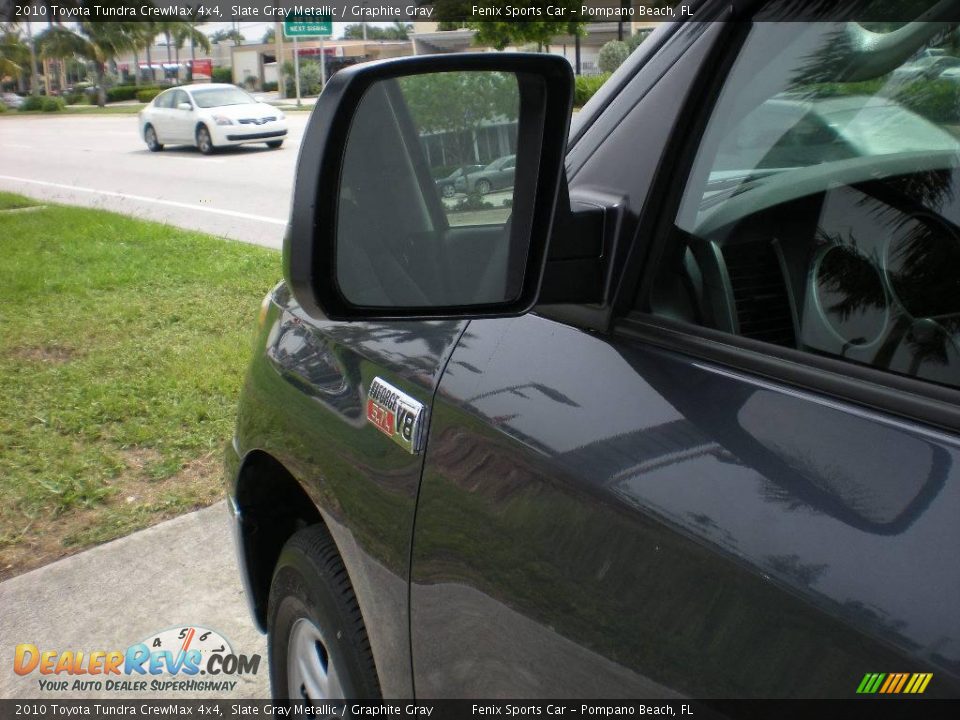 2010 Toyota Tundra CrewMax 4x4 Slate Gray Metallic / Graphite Gray Photo #30