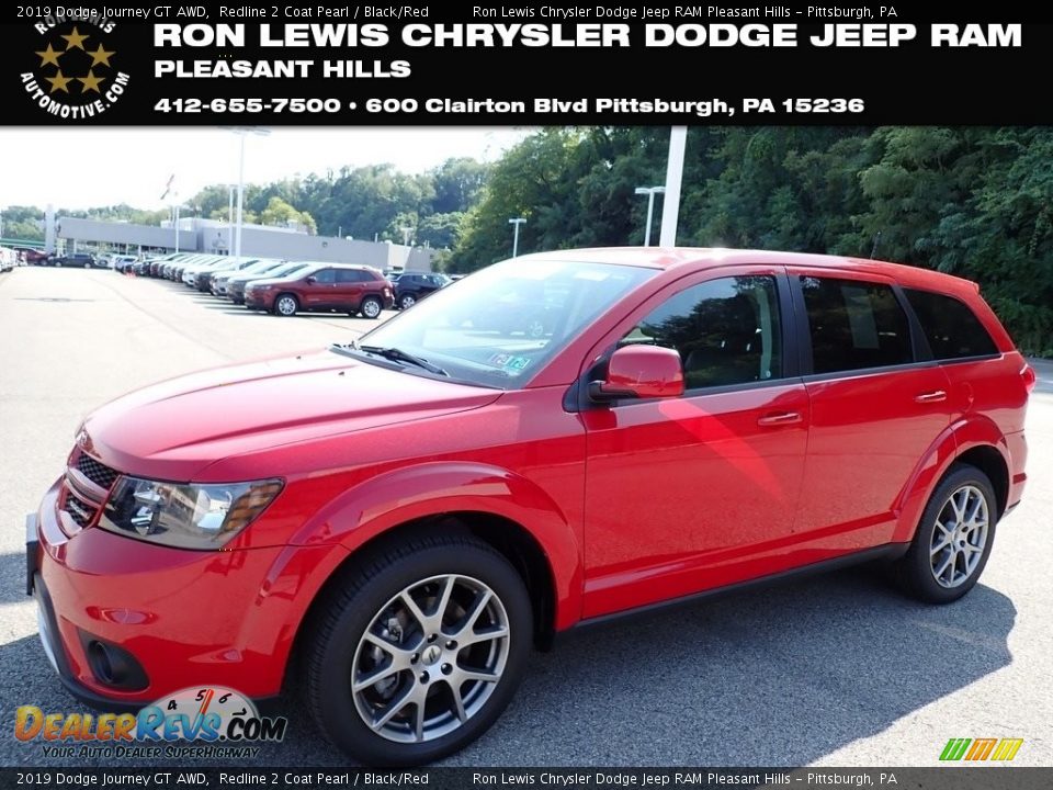 2019 Dodge Journey GT AWD Redline 2 Coat Pearl / Black/Red Photo #1