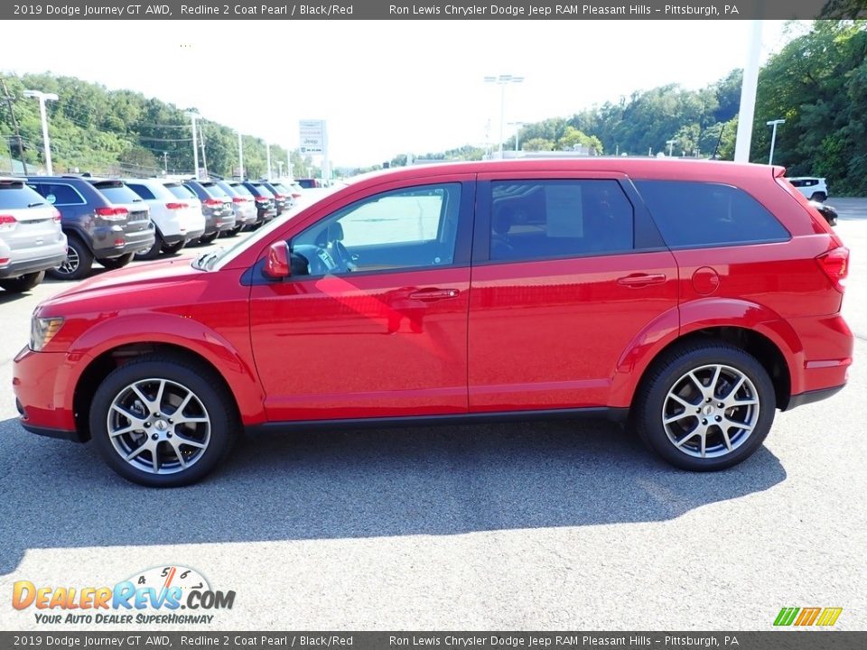 2019 Dodge Journey GT AWD Redline 2 Coat Pearl / Black/Red Photo #2