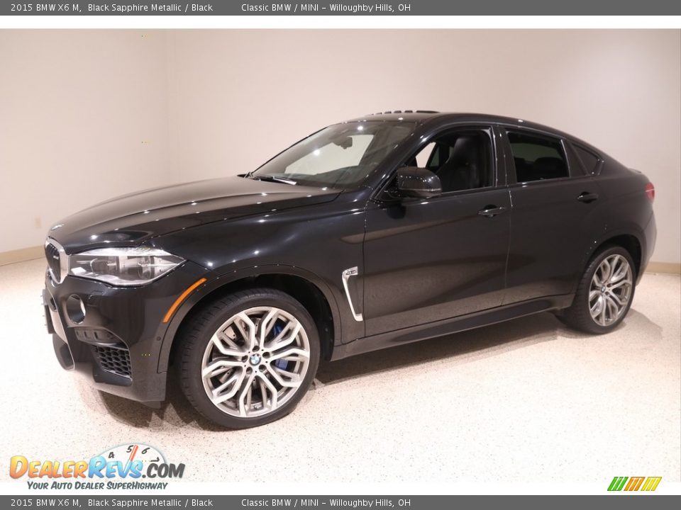 2015 BMW X6 M Black Sapphire Metallic / Black Photo #3