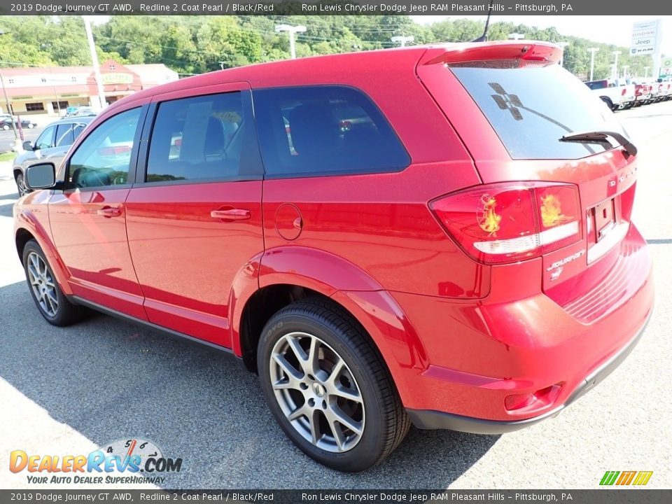 2019 Dodge Journey GT AWD Redline 2 Coat Pearl / Black/Red Photo #3