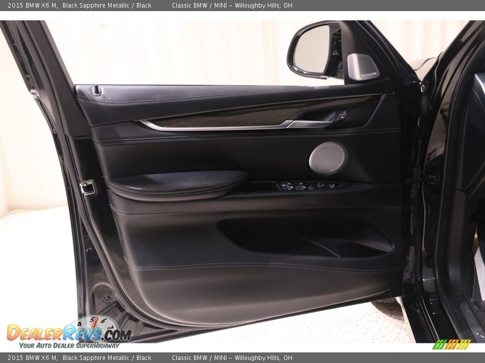 2015 BMW X6 M Black Sapphire Metallic / Black Photo #4