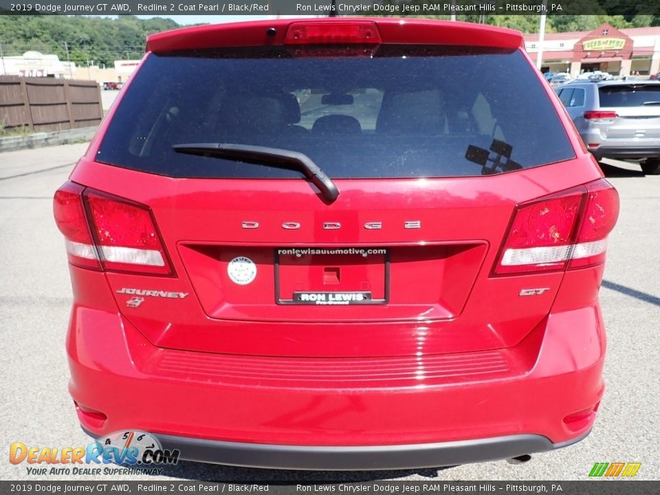 2019 Dodge Journey GT AWD Redline 2 Coat Pearl / Black/Red Photo #4