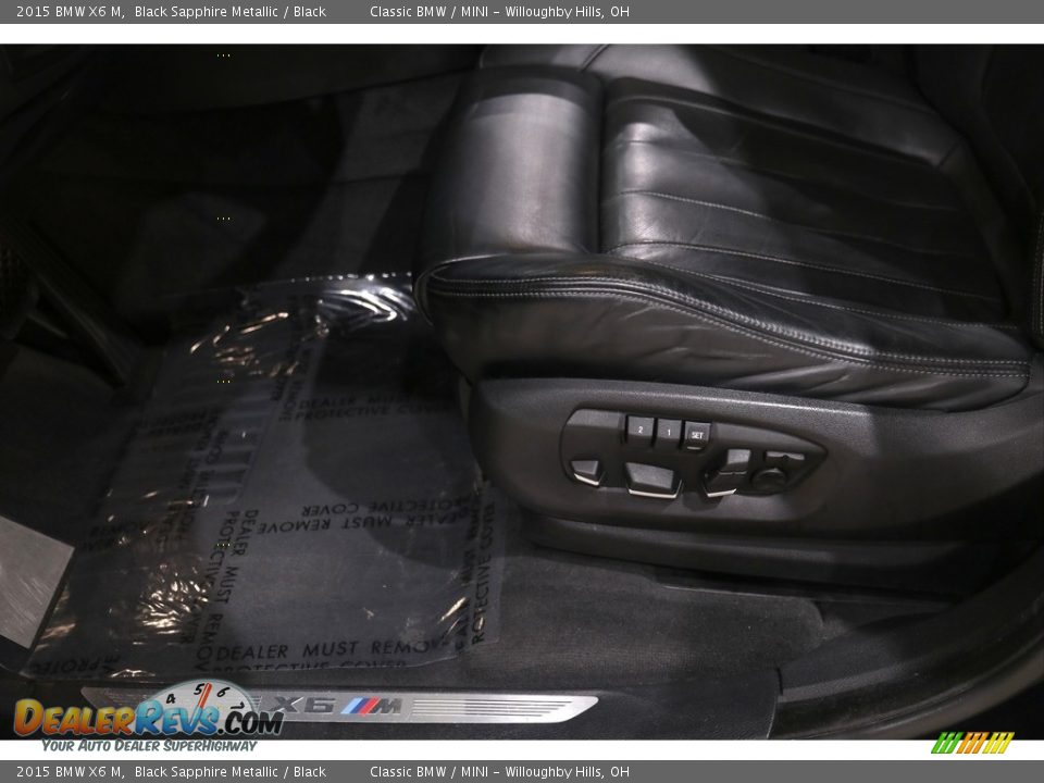 2015 BMW X6 M Black Sapphire Metallic / Black Photo #5