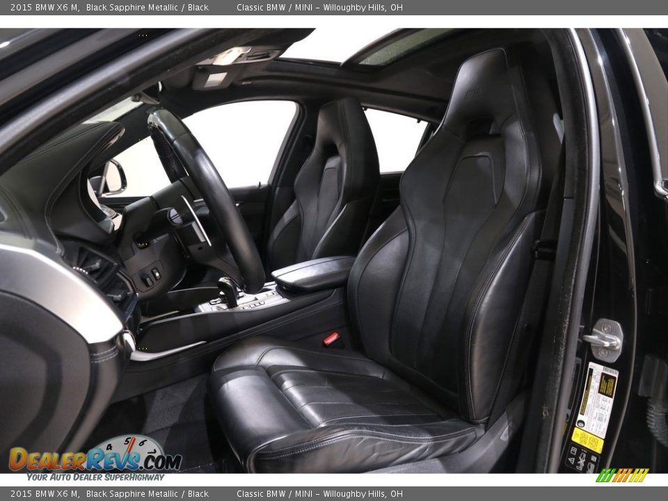2015 BMW X6 M Black Sapphire Metallic / Black Photo #6