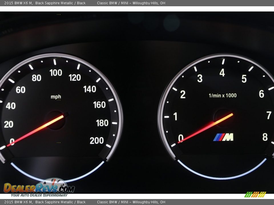 2015 BMW X6 M Black Sapphire Metallic / Black Photo #8