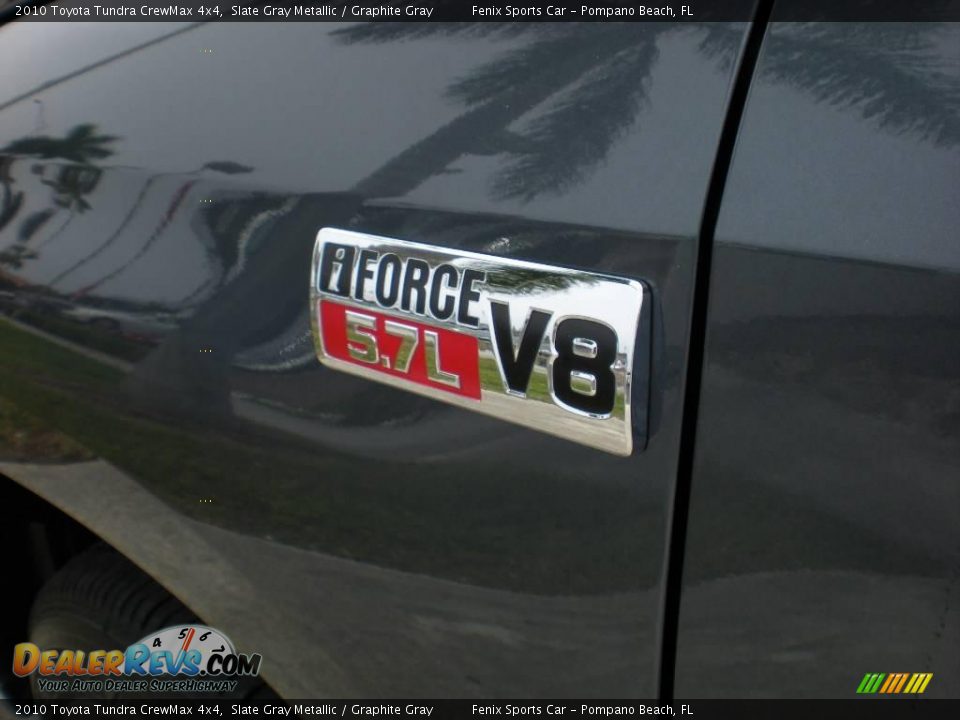 2010 Toyota Tundra CrewMax 4x4 Slate Gray Metallic / Graphite Gray Photo #32