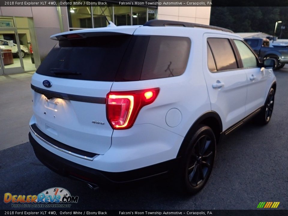 2018 Ford Explorer XLT 4WD Oxford White / Ebony Black Photo #2