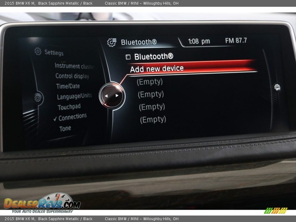 2015 BMW X6 M Black Sapphire Metallic / Black Photo #14
