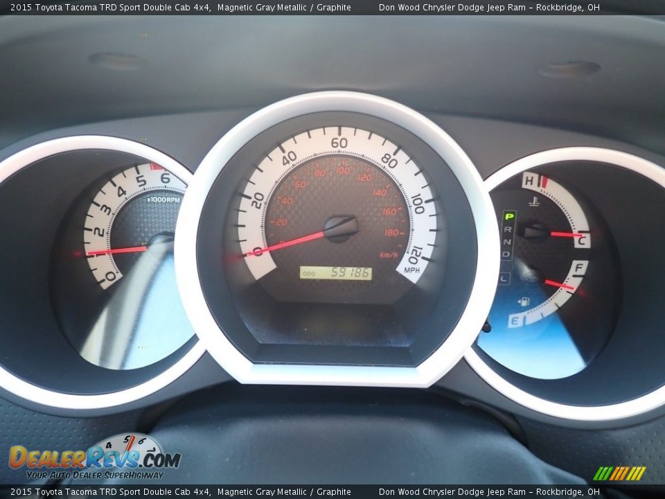 2015 Toyota Tacoma TRD Sport Double Cab 4x4 Gauges Photo #21