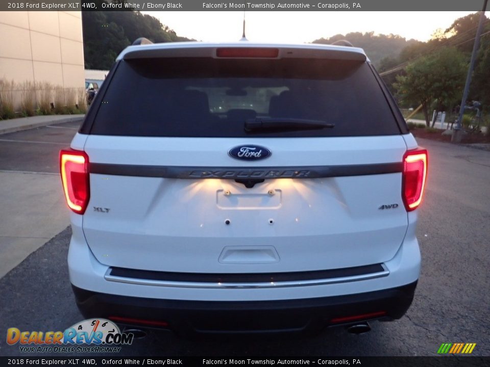 2018 Ford Explorer XLT 4WD Oxford White / Ebony Black Photo #3