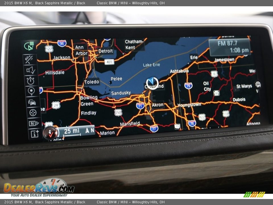 2015 BMW X6 M Black Sapphire Metallic / Black Photo #16