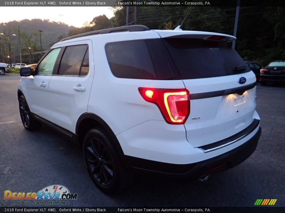 2018 Ford Explorer XLT 4WD Oxford White / Ebony Black Photo #5