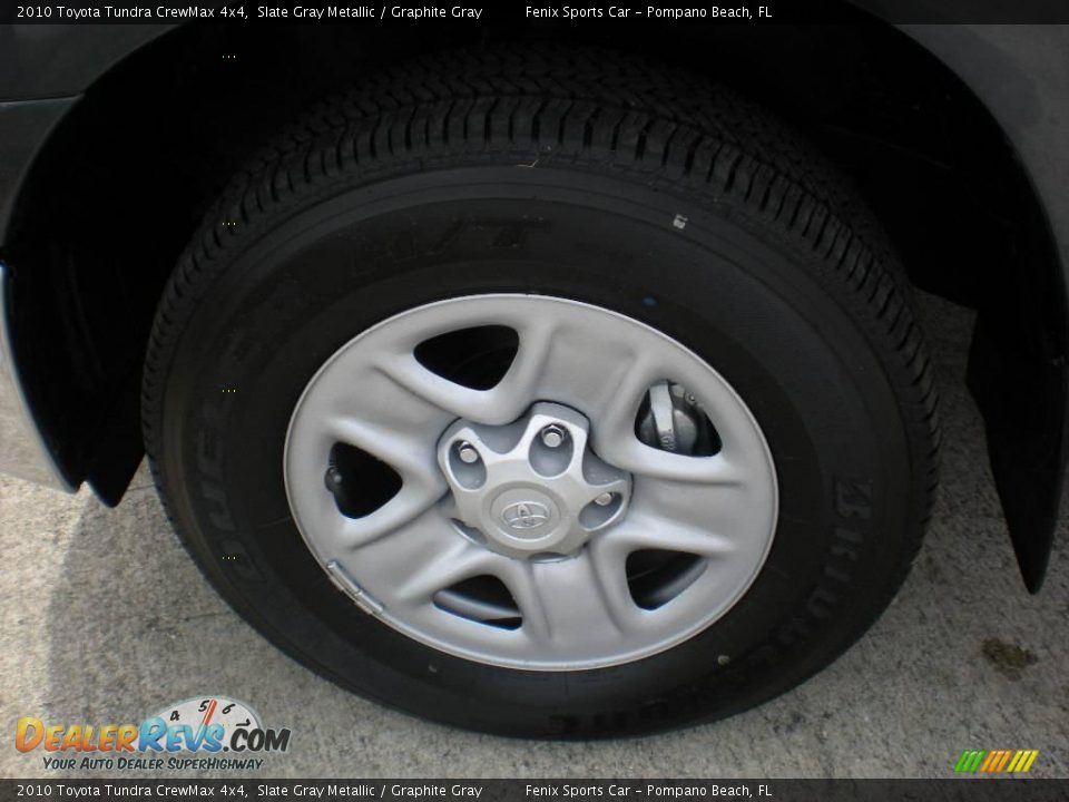 2010 Toyota Tundra CrewMax 4x4 Slate Gray Metallic / Graphite Gray Photo #33
