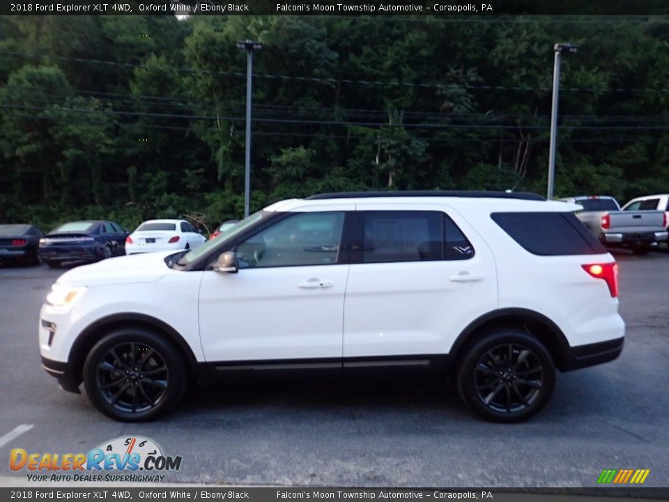 2018 Ford Explorer XLT 4WD Oxford White / Ebony Black Photo #6