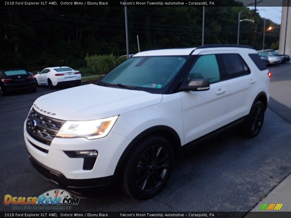 2018 Ford Explorer XLT 4WD Oxford White / Ebony Black Photo #7