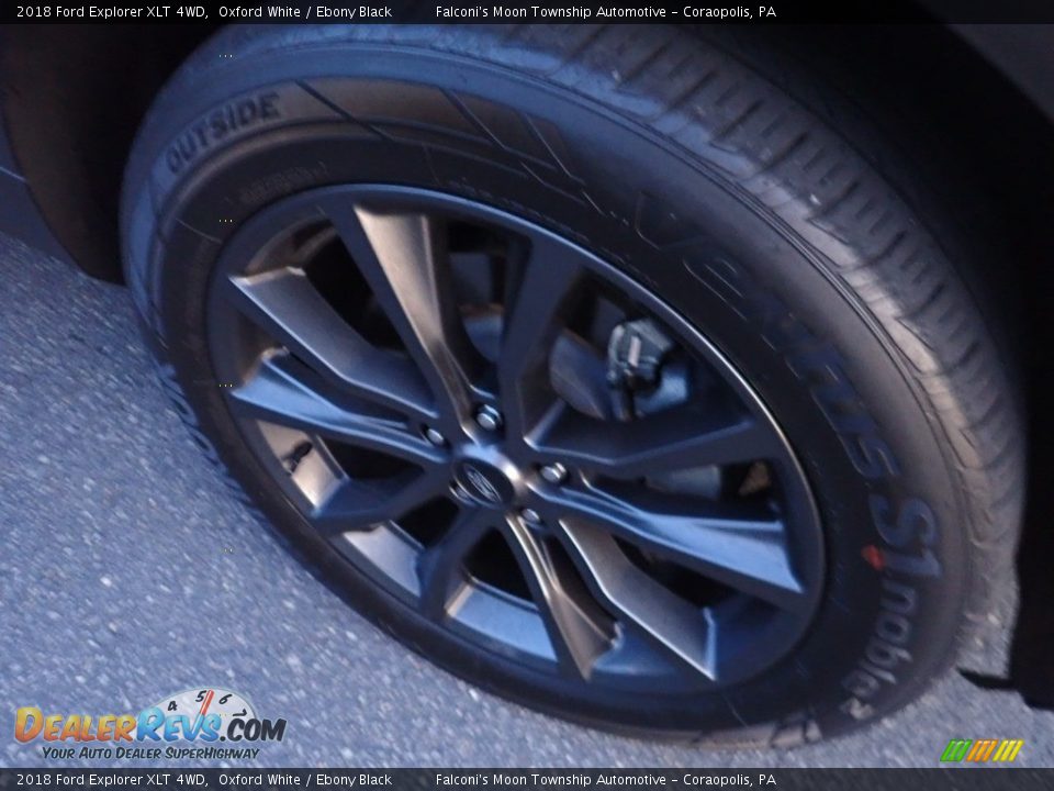 2018 Ford Explorer XLT 4WD Oxford White / Ebony Black Photo #10
