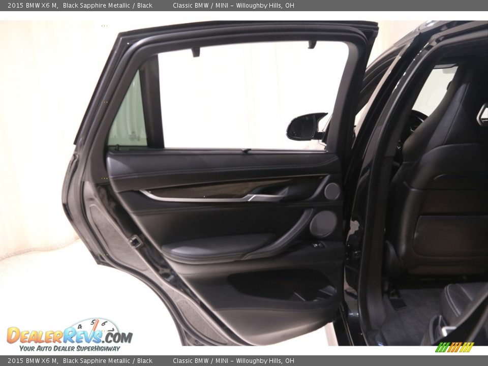 2015 BMW X6 M Black Sapphire Metallic / Black Photo #22