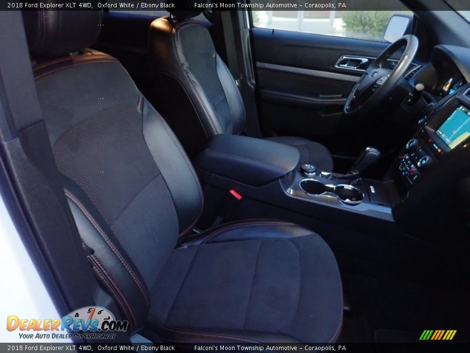2018 Ford Explorer XLT 4WD Oxford White / Ebony Black Photo #11
