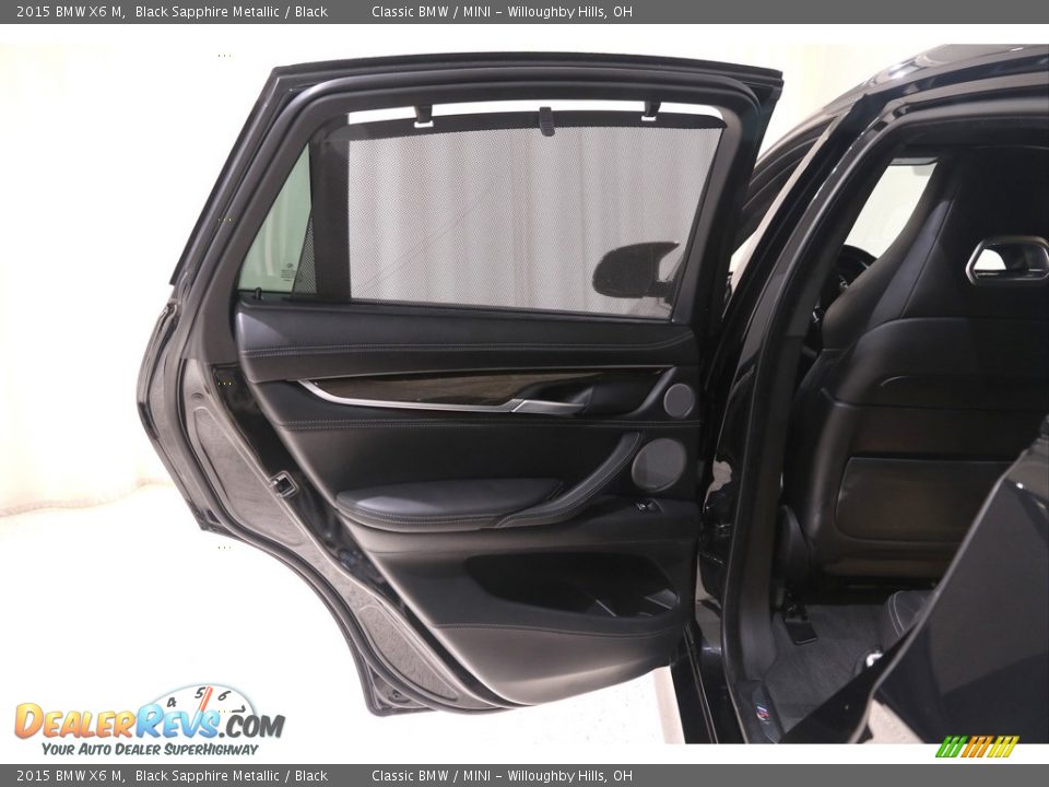 2015 BMW X6 M Black Sapphire Metallic / Black Photo #23