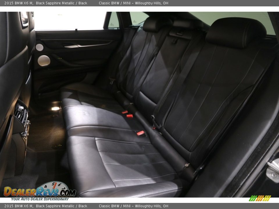 2015 BMW X6 M Black Sapphire Metallic / Black Photo #24