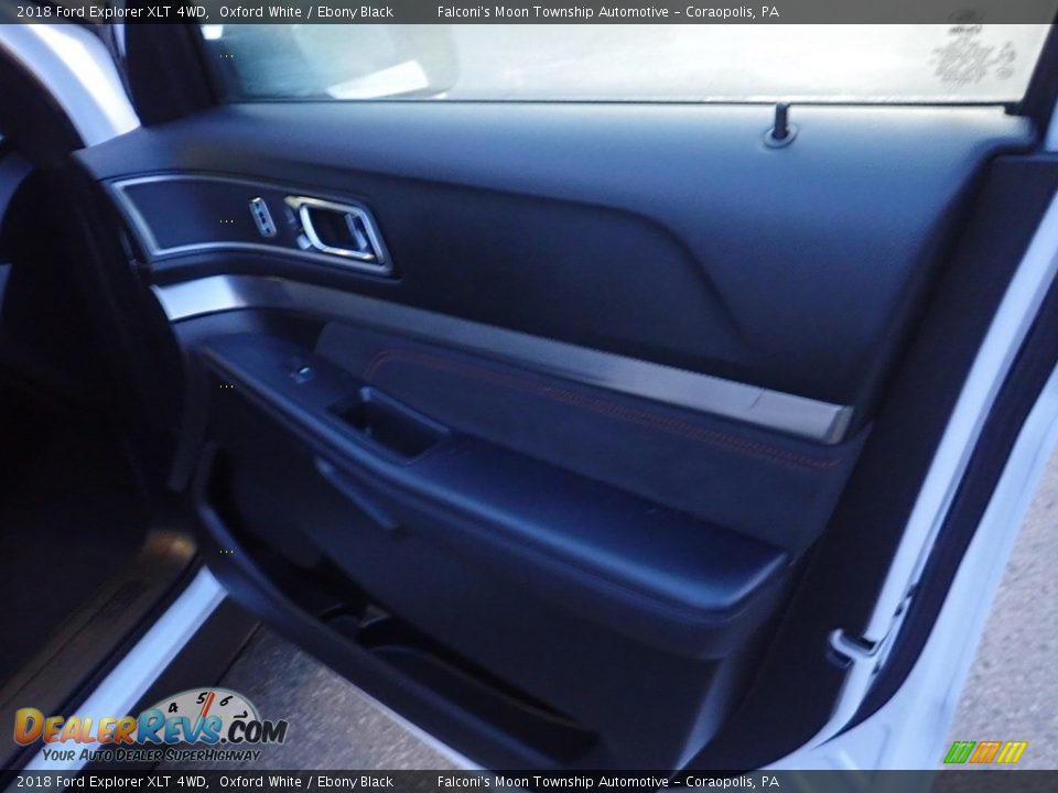 2018 Ford Explorer XLT 4WD Oxford White / Ebony Black Photo #13