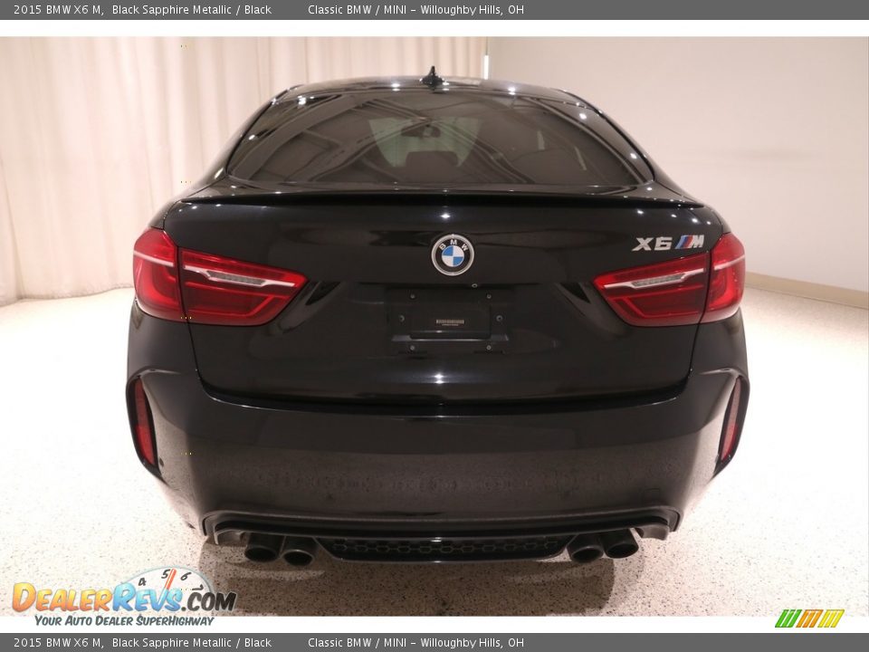 2015 BMW X6 M Black Sapphire Metallic / Black Photo #25